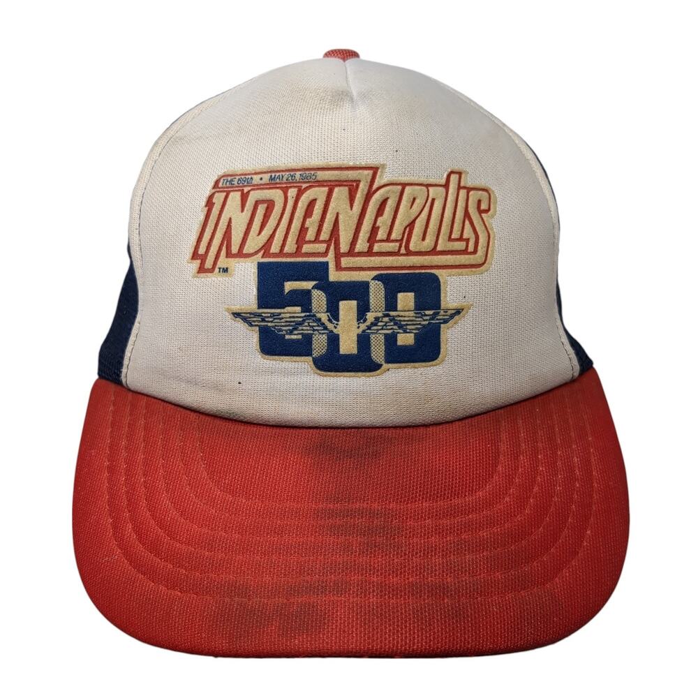 Indianapolis 500 Snapback Trucker Hat Multi One Size Sport Service Vintage USA